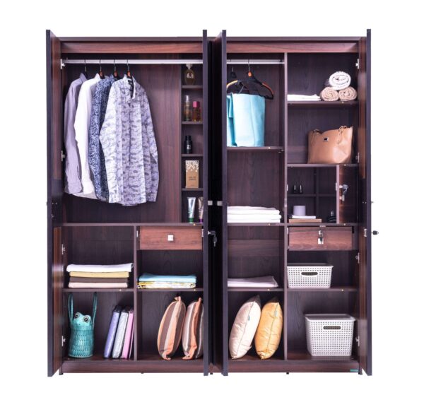 Carvin 4 Door Wardrobe - Image 3