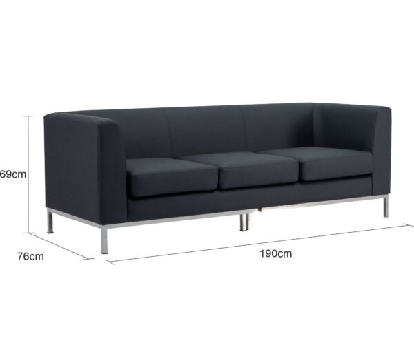 Sabeena Leatherette Sofa Set 3+1+1 Seater - Leatherette - Image 5