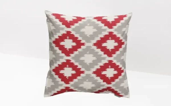 Printed Cushion Covers Maroon & White - Image 2