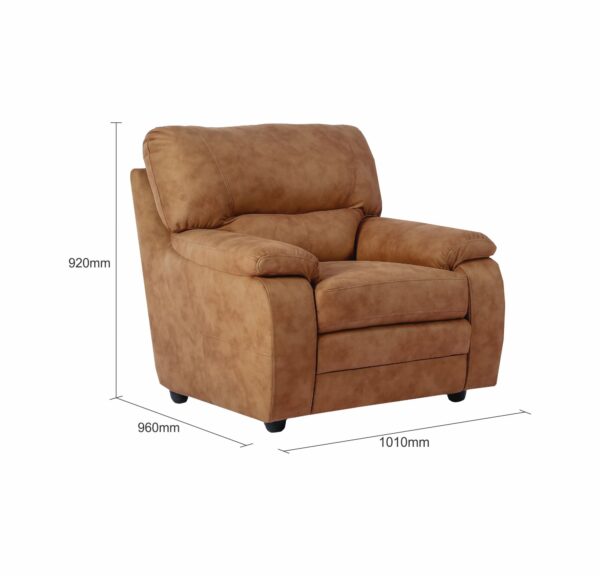 Belinda Sofa Set 3 + 1 + 1 Seater - Fabric - Image 4