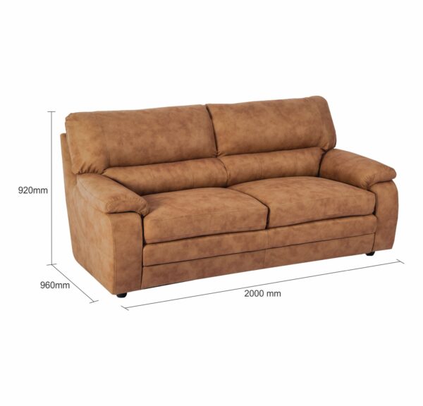 Belinda Sofa Set 3 + 1 + 1 Seater - Fabric - Image 5