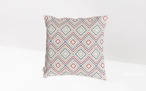 Printed Cushion Covers Maroon & White - Image 3