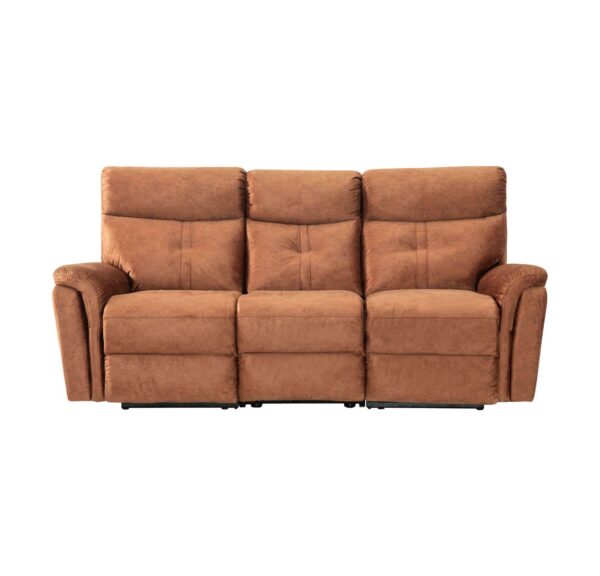 Alicia Fabric Sofa Set With 4 Recliners - Image 2