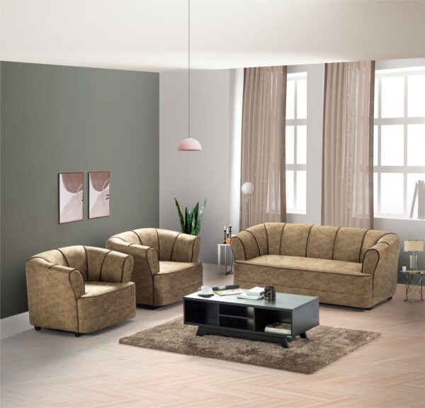 Crislan Sofa Set 3+1+1 Seater - Fabric