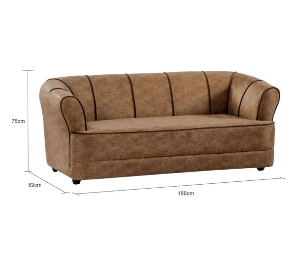 Crislan Sofa Set 3+1+1 Seater - Fabric - Image 6